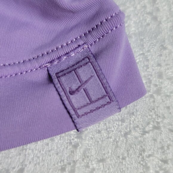 Women Nike Dri Fit Tank Top Size S Purple/Green Colorblock Padded Cross Back - Picture 2 of 13